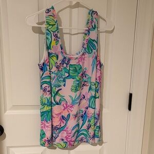 Lilly Pulitzer Floral Tropical Tank Top